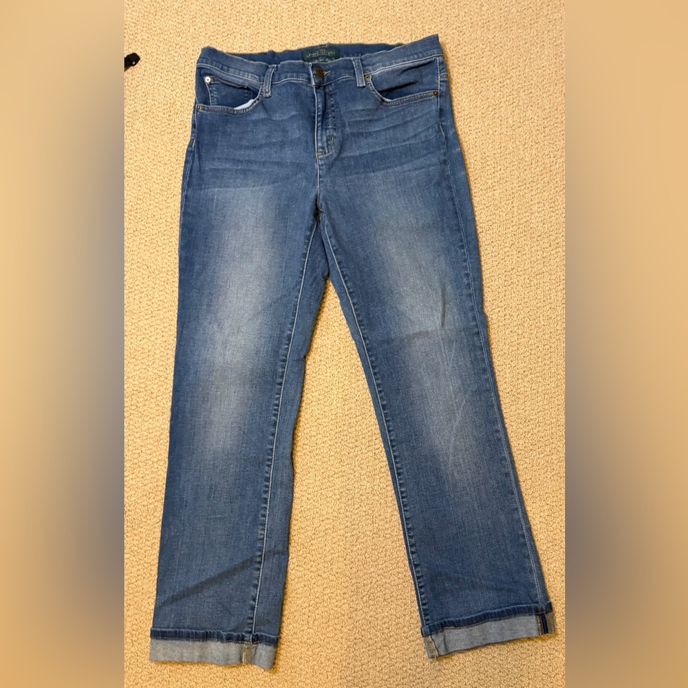 LRL Ralph Lauren Jeans Co Womens Size 12 Blue Denim Classic Straight Jeans
